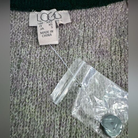 NWT LOGO Button Down Cardigan Sweater XXS - Picture 10 of 10